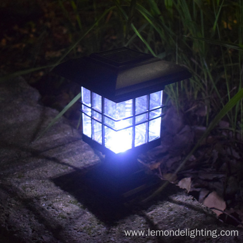 8 LED Solar Garden Landscape Flame Light